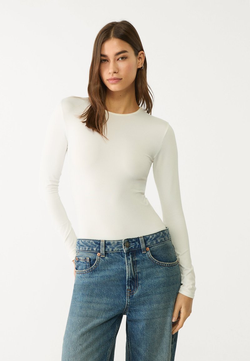 Stradivarius Longsleeve - off white