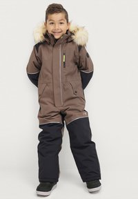 Áhkká OVERALL SOLID WASSERDICHT UND WATTIERT - Skioverall / Skidragter - braun