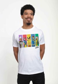 Marvel MARVEL CLASSIC MARVEL RAINBOW UNISEX - Print T-shirt - white