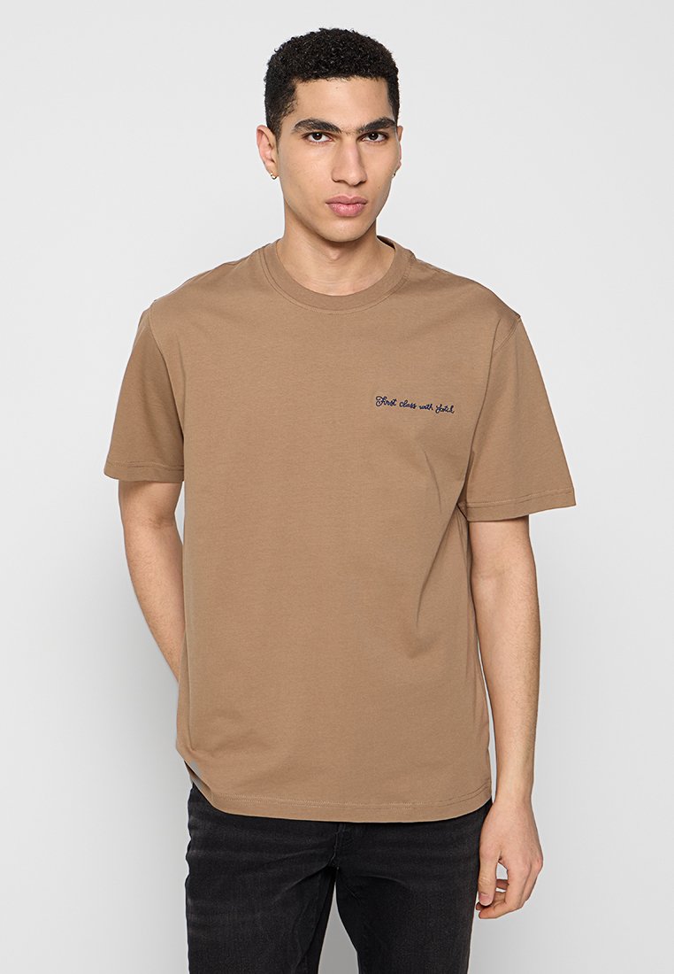 Scotch & Soda T-shirt print bruin