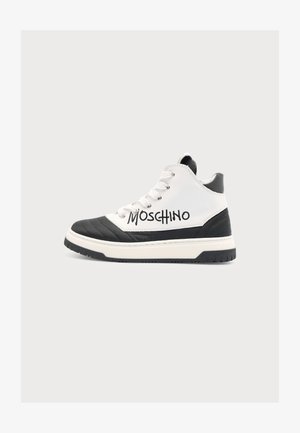 MOSCHINO, UNISEX - Sneakers alte - white/black