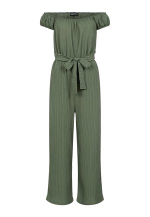 Cloud 5ive, OFFSHOULDER MAXI JUMPSUIT - Jumpsuit - olive
