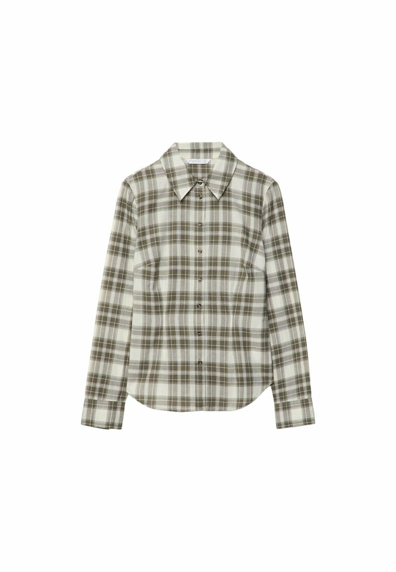 Stradivarius Overhemdblouse kaki Stradivarius Overhemdblouse kaki