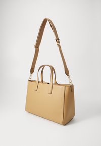 Tommy Hilfiger LOGOTAPE SATCHEL - Geantă de mână - safari