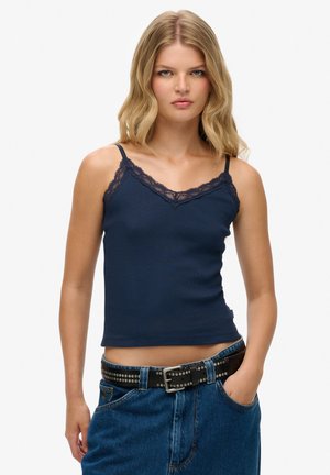 Superdry ESSENTIAL TRIM CAMI - Top - richest navy