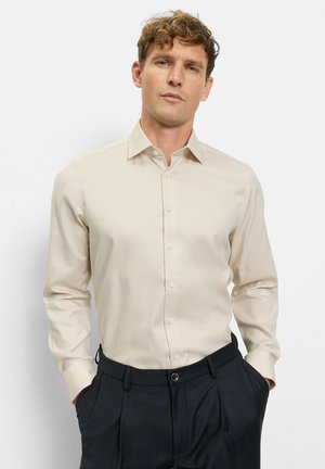 BODY FIT BUSINESS NEW YORK KENT - Businesshemd - beige