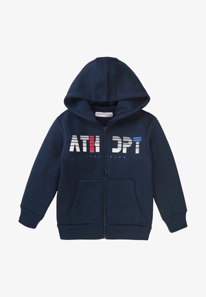 Sweater met rits - navy