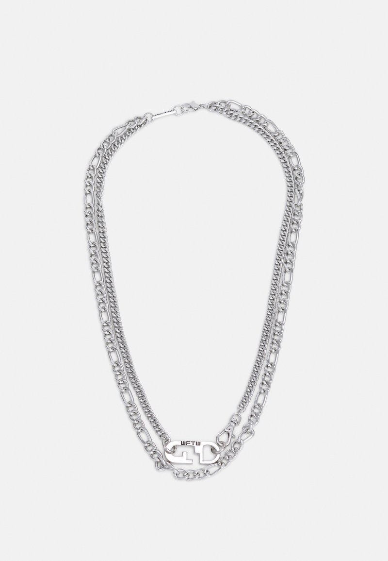 Herren Halsketten | Wild For The Weekend FIXTURE DOUBLE ROW NECKLACE Halskette silver-coloured/silberfarben - DO85916 Herren Halsketten | Wild For The Weekend FIXTURE DOUBLE ROW NECKLACE Halskette silver-coloured/silberfarben - DO85916