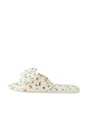 REGULAR FIT  - Sandalias planas - ecru floral