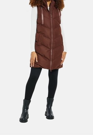 Veste sans manches - mottled brown