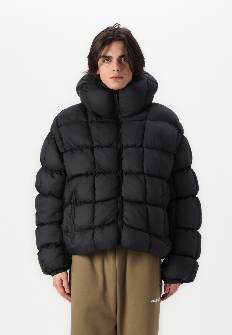 LOW LIGHTS STUDIOS® CUBIC SPHERE PUFFER JACKET UNISEX - Vinterjakker - black