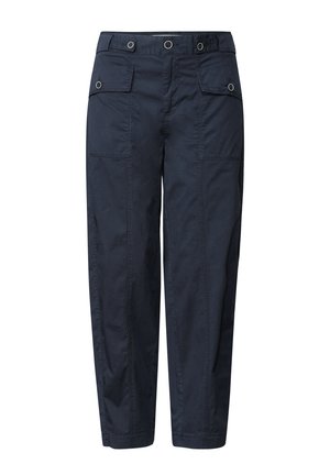 Street One, HIGH-WAISTED BARREL-LEG PANTS IN A CASUAL FIT - Pantalon classique - darkest blue