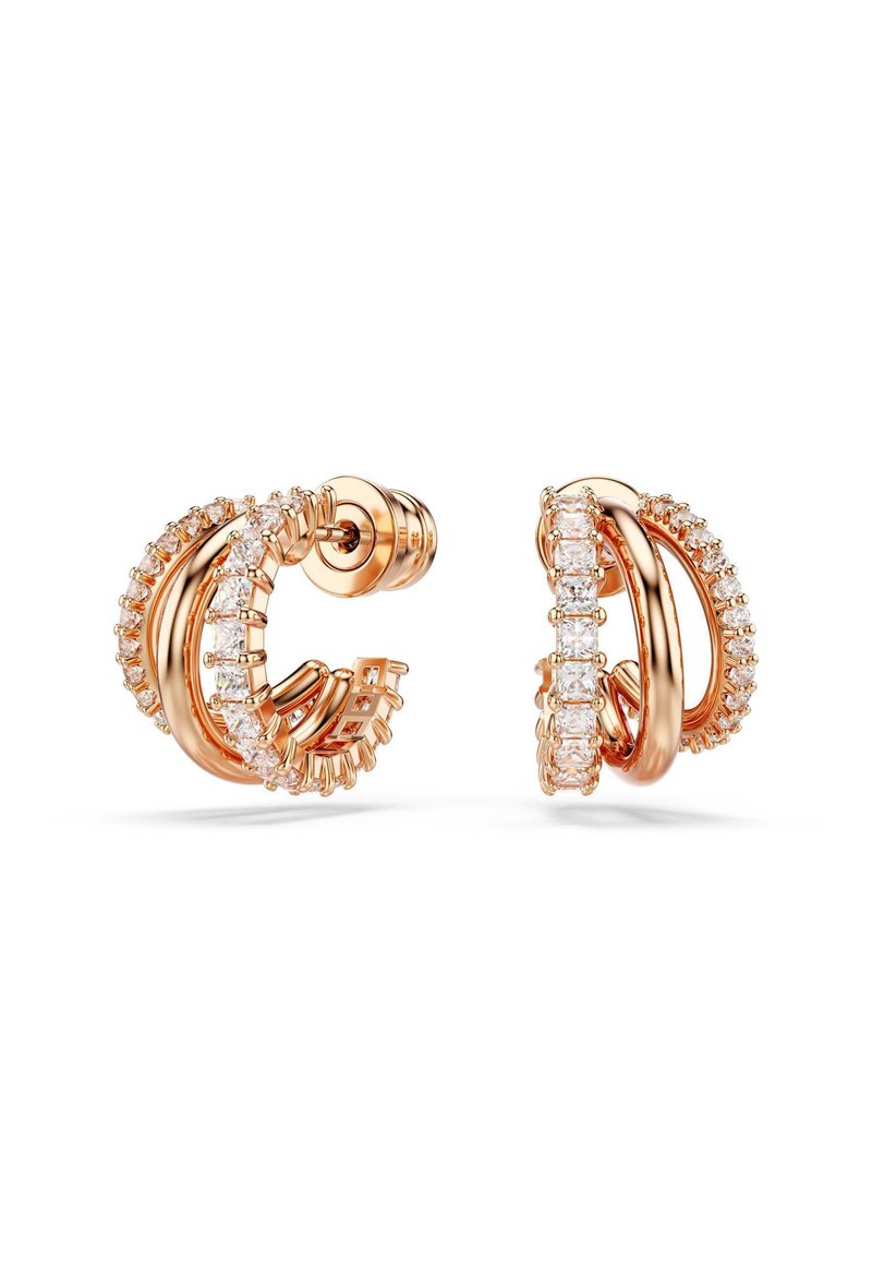 Orecchini In Oro Bianco, Diamanti Rotondi E Navette Per Complessivi Ct 3 20 Ci