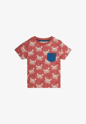 JoJo Maman Bébé GARDEN BUGS REGULAR FIT - Tričko s potlačou - orange nautical crabs