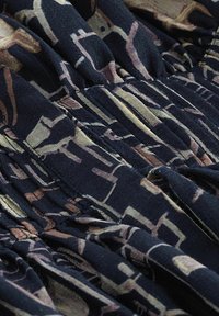 Next PUFF SLEEVE MIDI - REGULAR FIT - Skjortekjole - navy blue scene print