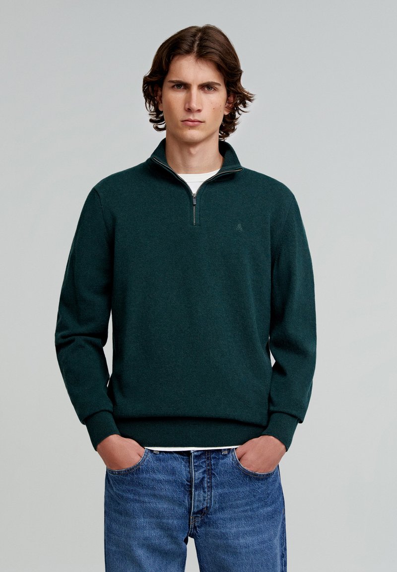 Scalpers PEAK TRICOT - Pulover - dark green