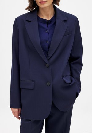 Halflange jas - navy