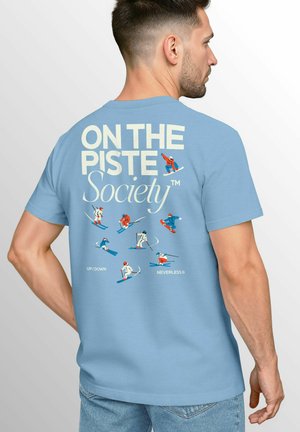 BACK SKIFAHREN SNOWBOARDEN APRÈS SKI OUTFIT FASHION - T-Shirt print - stone blue