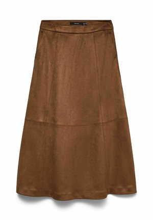 Vero Moda, A-LINE SKIRT VMJOSE HIGH WAIST LONG SKIRT - Jupe trapèze - cocoa brown
