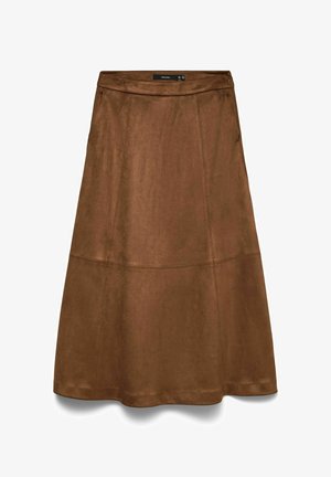 Vero Moda, A-LINE SKIRT VMJOSE HIGH WAIST LONG SKIRT - Jupe trapèze - cocoa brown