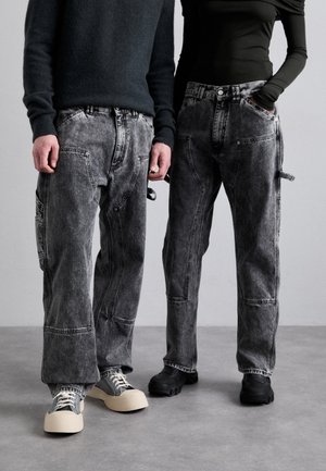 CARPENTER UNISEX - Relaxed fit jeans - black