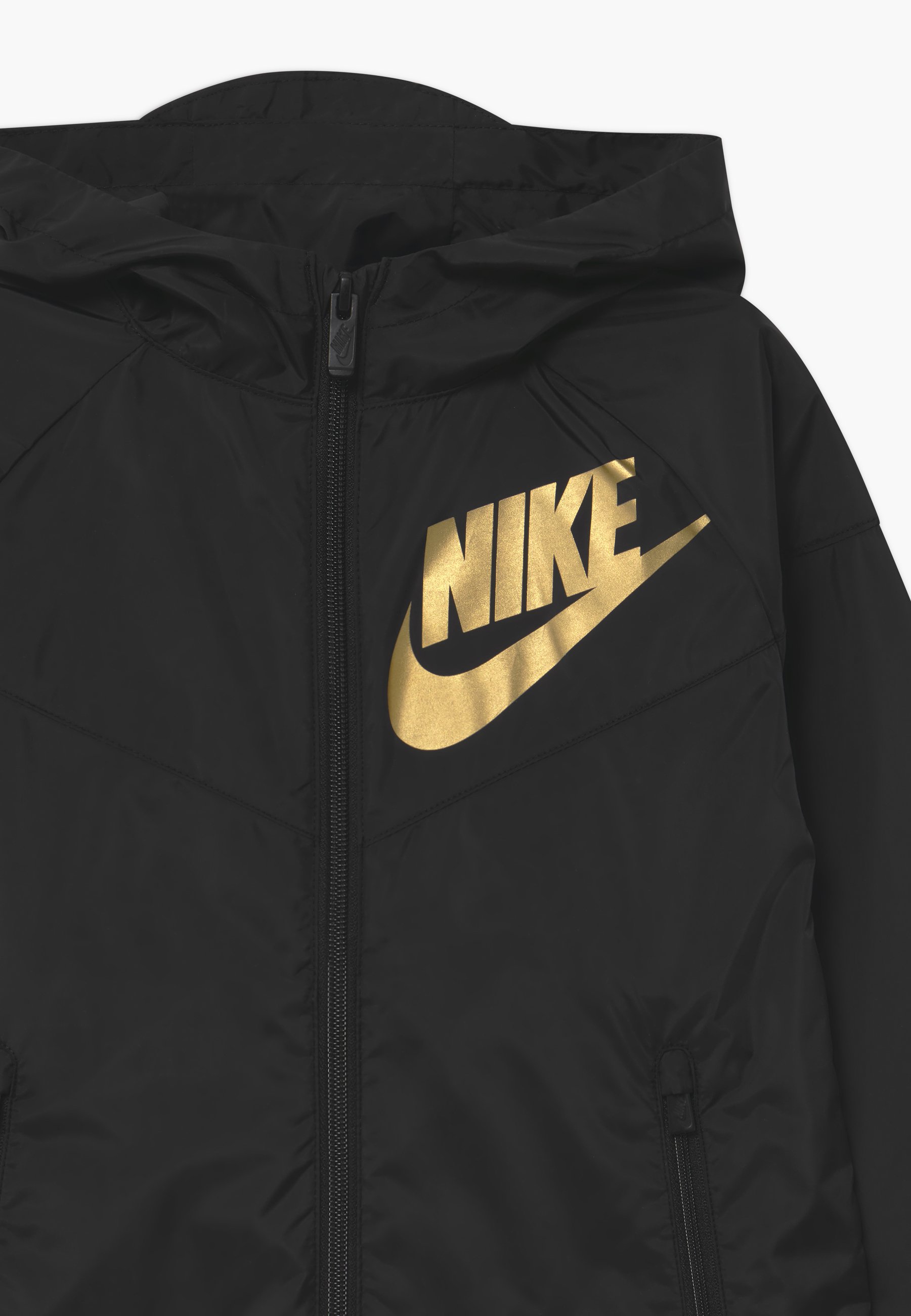 black gold nike jacket