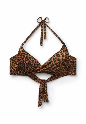 Calzedonia, WILD ANIMALIER TRIANGLE - Horní díl bikin - brown