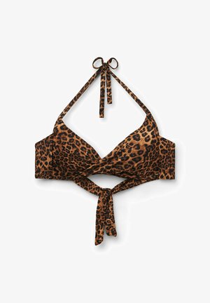Calzedonia, WILD ANIMALIER TRIANGLE - Horní díl bikin - brown