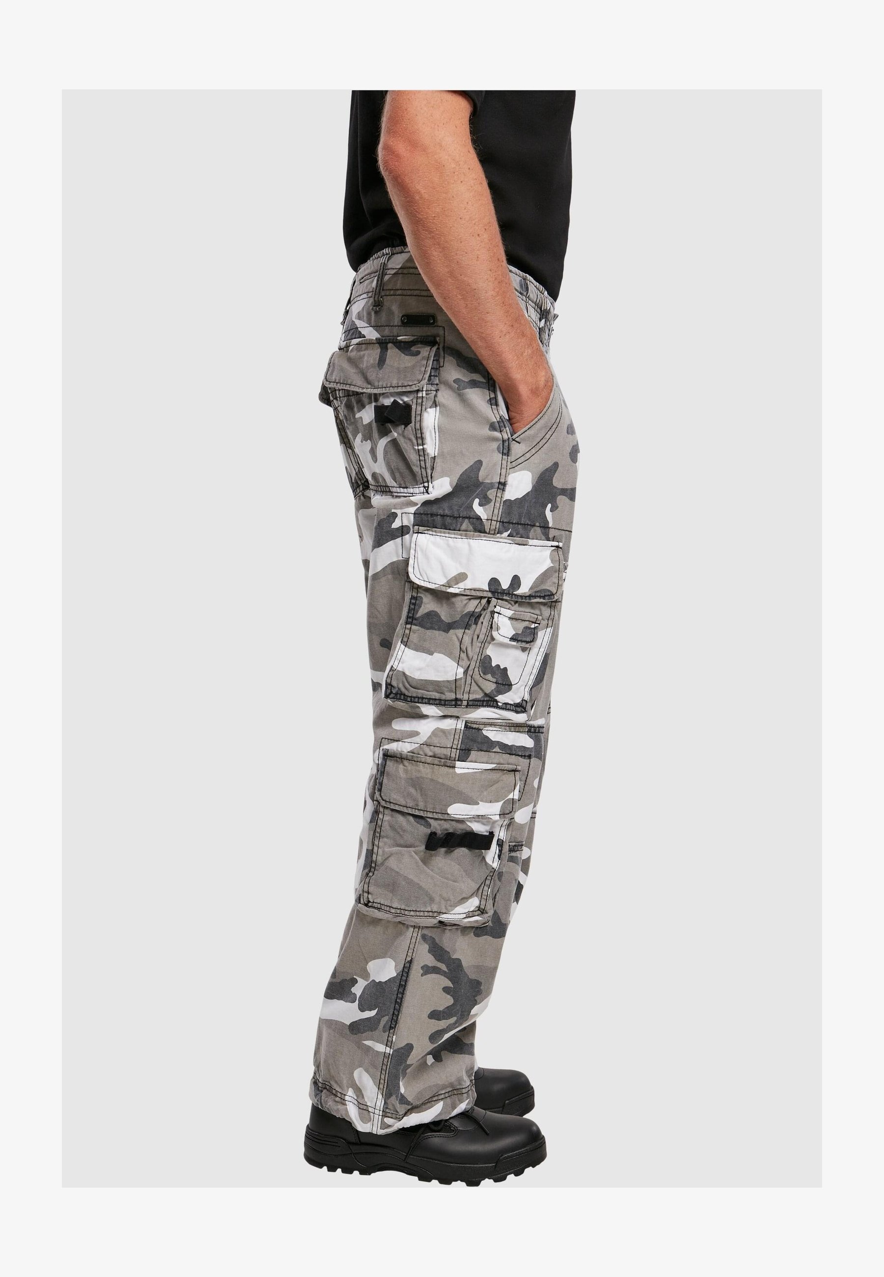Pantaloni Cargo Mimetica Donna Zodls - Vita Alta, Cotone Leggero, Con Tasche, Per Outdoor E Casual - Grigio - XL