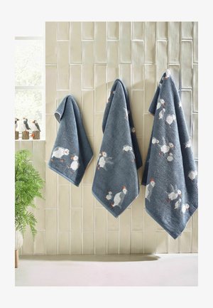 Next, PUFFIN TOWELS SET OF 3 UNISEX - Handtuch Set - blue