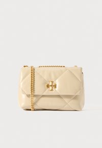 KIRA DIAMOND QUILT SMALL CONVERTIBLE SHOULDER BAG - Torba čez telo - light stone