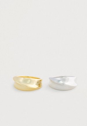 THE MERCURY DISC RING SET - Prsteň - silver-coloured/gold-coloured