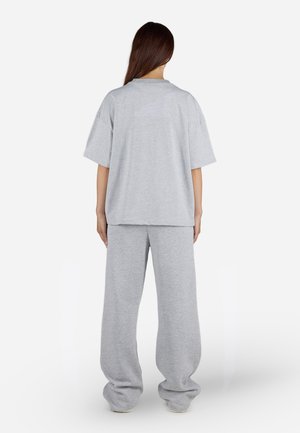 Pegador BRACY HEAVY OVERSIZED TEE - Basic T-shirt - grey/white