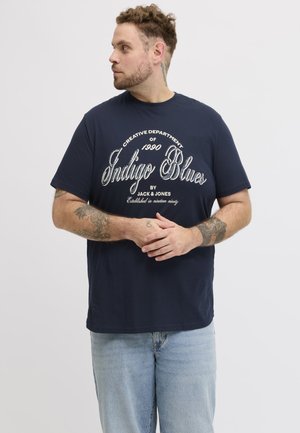 Jack & Jones EDENVER GRAPHIC TEE - Tricou cu imprimeu - navy blazer