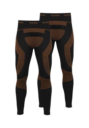2 PACK THERMO - Unterhose lang - orange/schwarz