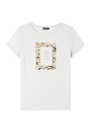 Camiseta estampada - white sand zebra animalier