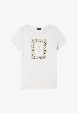 Freddy Camiseta estampada - white sand zebra animalier