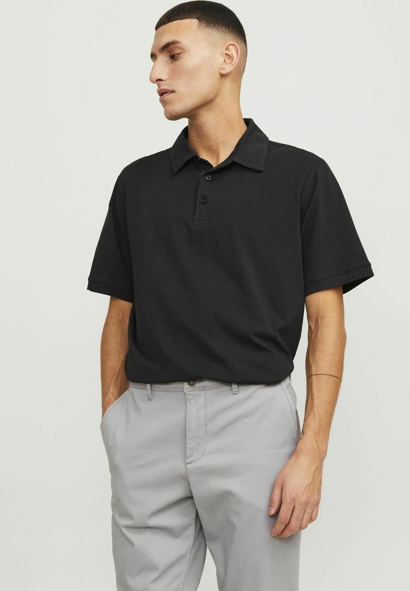 Jack & Jones PREMIUM PREMIUM EINFARBIG  - Polo marškinėliai - black onyx
