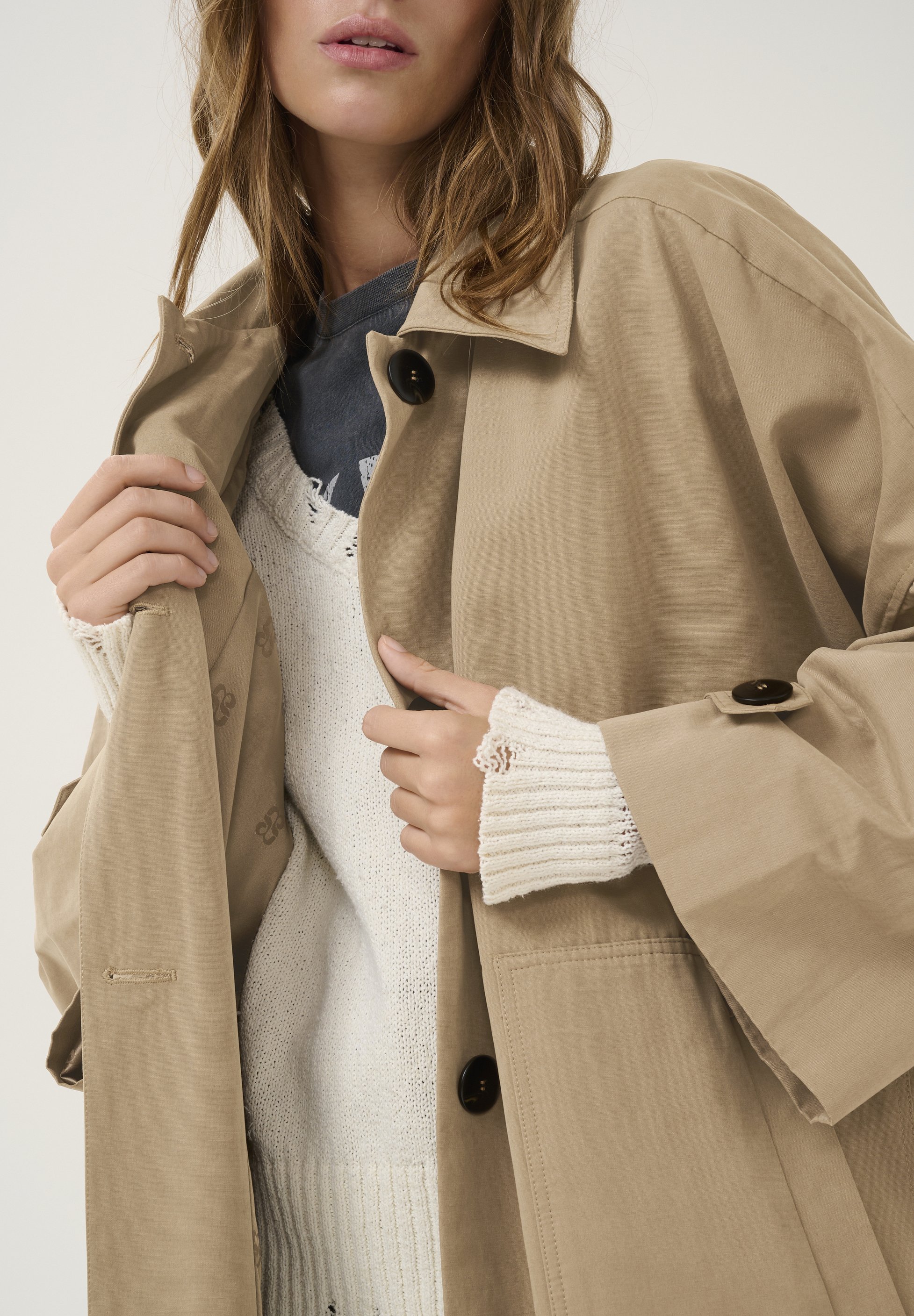 My Essential Wardrobe LYONMW OS - Classic coat - sepia tint/brown