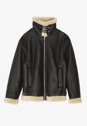 Pier One Faux leather jacket - black