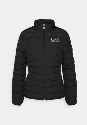 EA7 Emporio Armani JACKET - Lehká bunda - black/gold-coloured