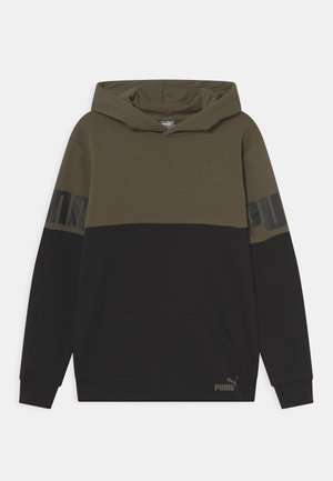 POWER COLORBLOCK HOODIE UNISEX - Mikina s kapucí - grape leaf