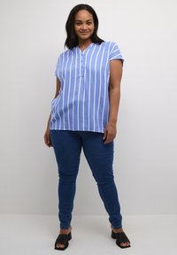 Kaffe Curve KCSIDA - Blůza - ultramarine chalk stripe