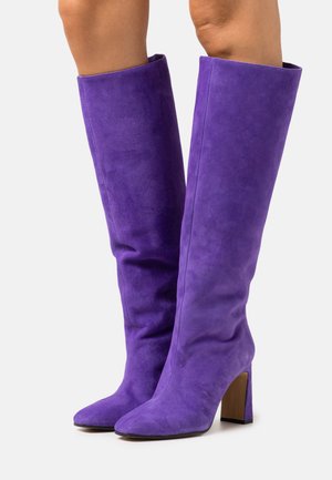 Bianca Di, Bottes à talons hauts - purple