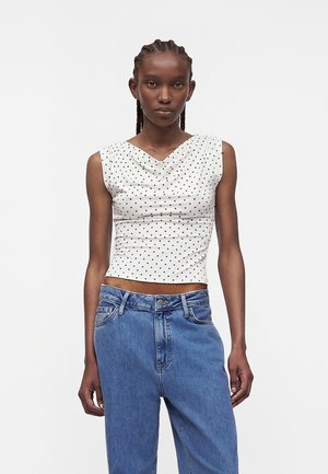 JJXX JXLAUR - T-shirt con stampa - cloud dancer/black