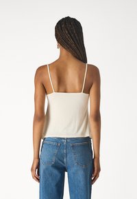 Gina Tricot TIE SINGLET - Top - eggnog