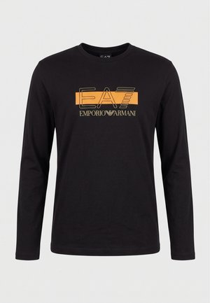 EA7 Emporio Armani, TRAIN VISIBILITY TEE - Блуза с дълги ръкави - black beauty