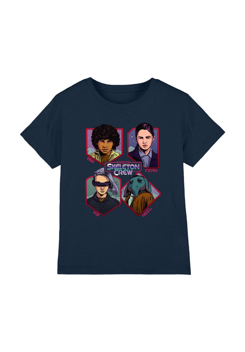 Star Wars T-shirt print donkerblauw