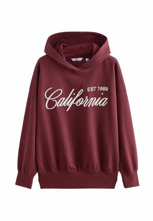 Hoodie - burgundy red