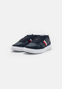 Tommy Hilfiger LIGHT CUP LTH MIX STRIPES - Sneakers basse - desert sky